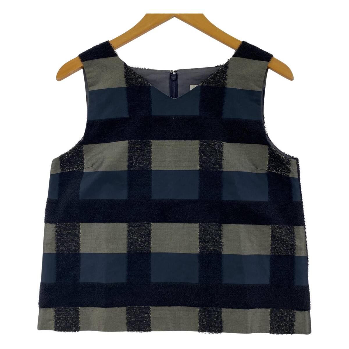 IENA イエナ 異素材 カットソー size表記なし/ネイビー×ブラック ゆうパケットOK拍卖