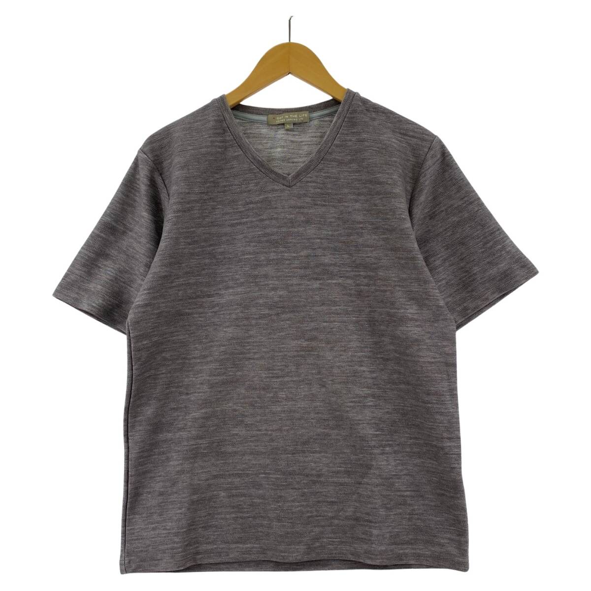 A DAY IN THE LIFE UNITED ARROWS アデイインザライフユナイテッドアローズ 半袖Tシャツ sizeL/グレー系 ゆうパケットOK拍卖