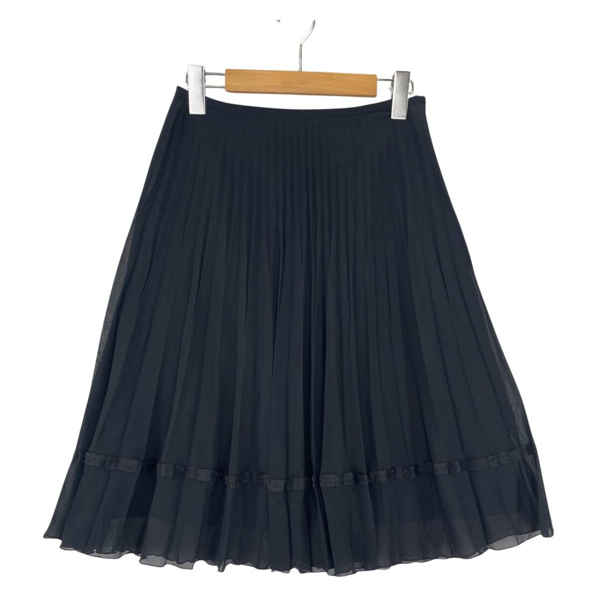 Reflect リフレクト プリーツ スカート size7/ブラック拍卖