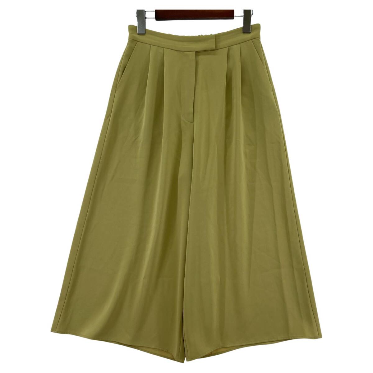 natural BEAUTY BASIC ナチュラルビューティーベーシック ワイド パンツ sizeM/イエロー系拍卖