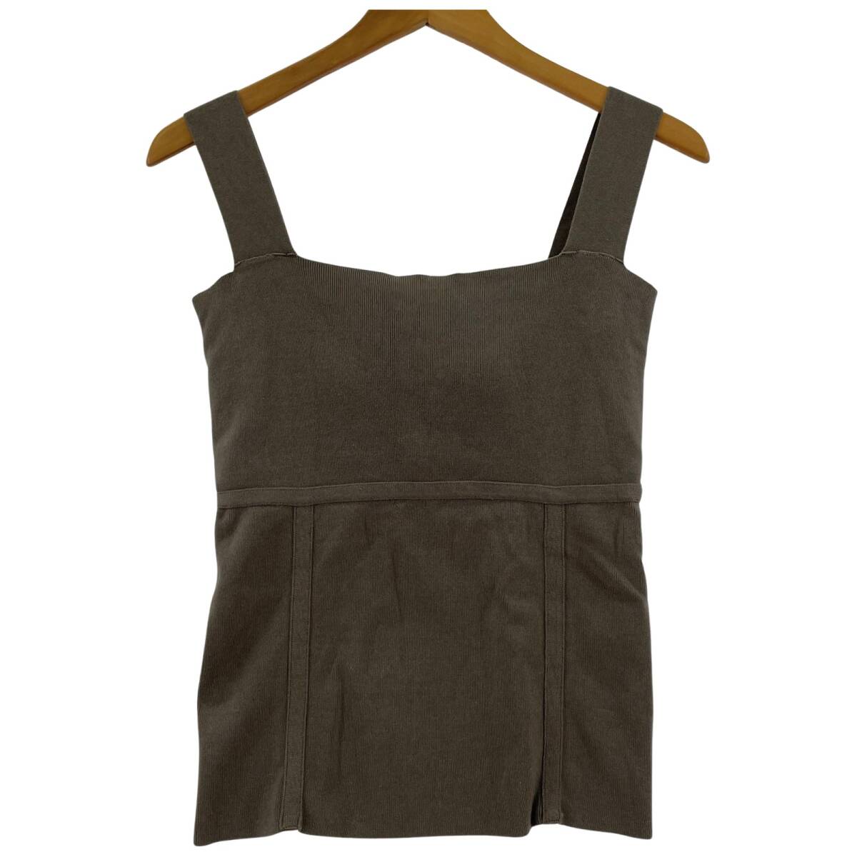 FRAY I.D フレイアイディー カップ付き ノースリーブ ニット sizeONE SIZE/ベージュ系 ゆうパケットOK拍卖