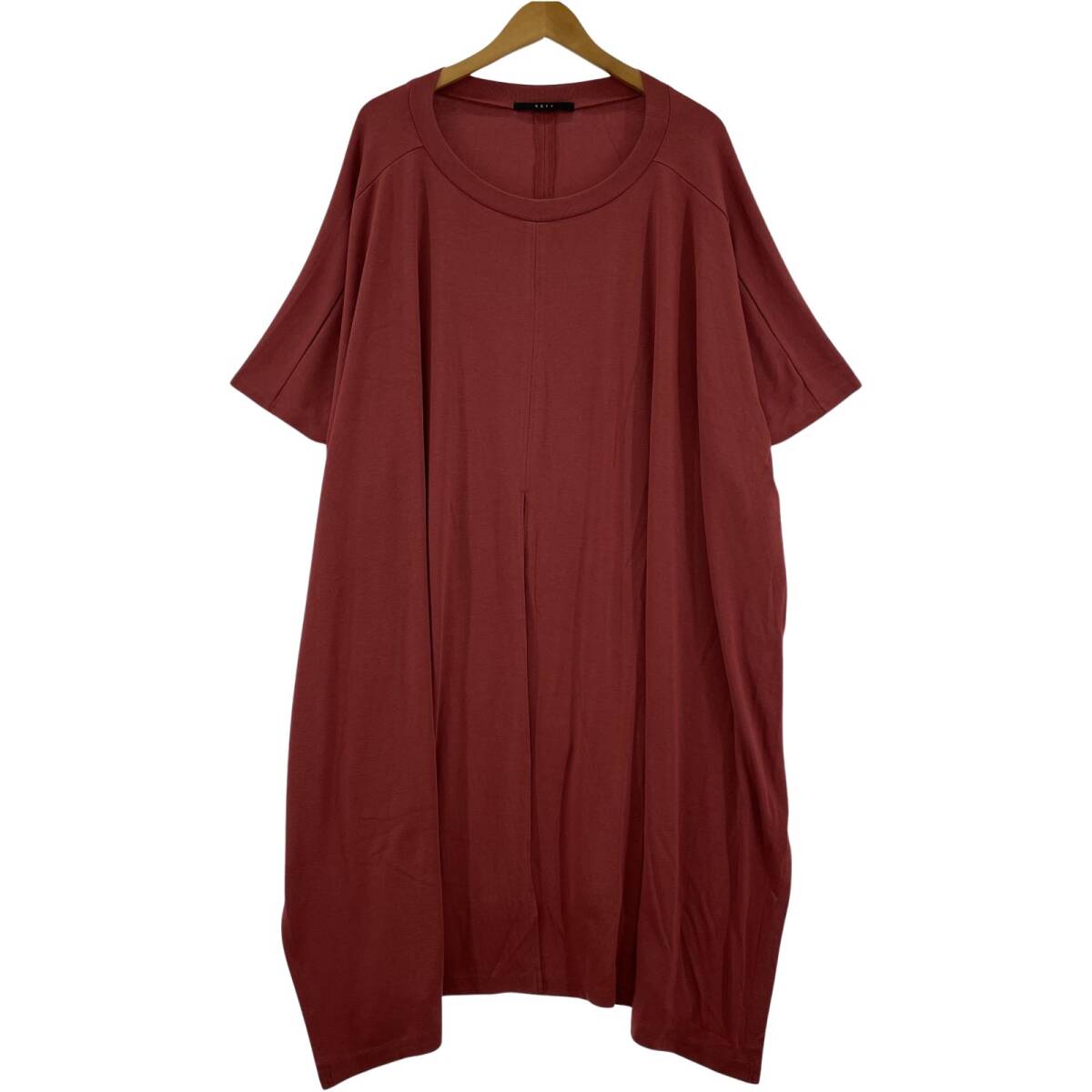 KBF+ ケービーエフプラス フロントスリット ビッグシルエット カットソー sizeOne/テラコッタ拍卖