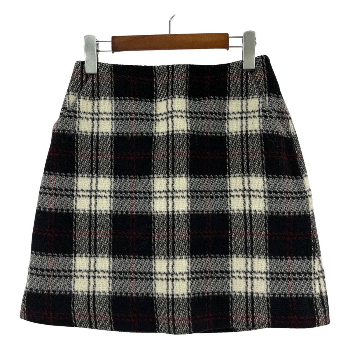 ROPE' PICNIC ロぺピクニック チェック スカート size38/ブラック×レッド×ホワイト拍卖