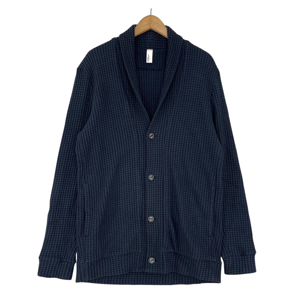 Seagreen シーグリーン ワッフル カーディガン size4/ネイビー拍卖