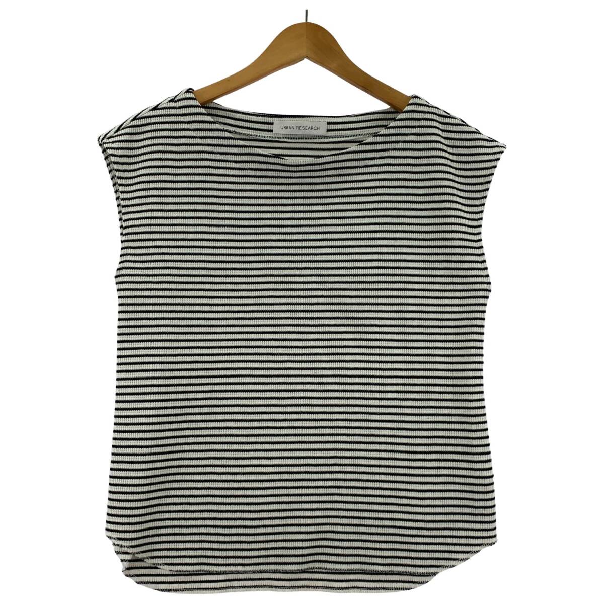 URBAN RESEARCH アーバンリサーチ ボーダー カットソー sizeFree/ブラック×ホワイト ゆうパケットOK拍卖