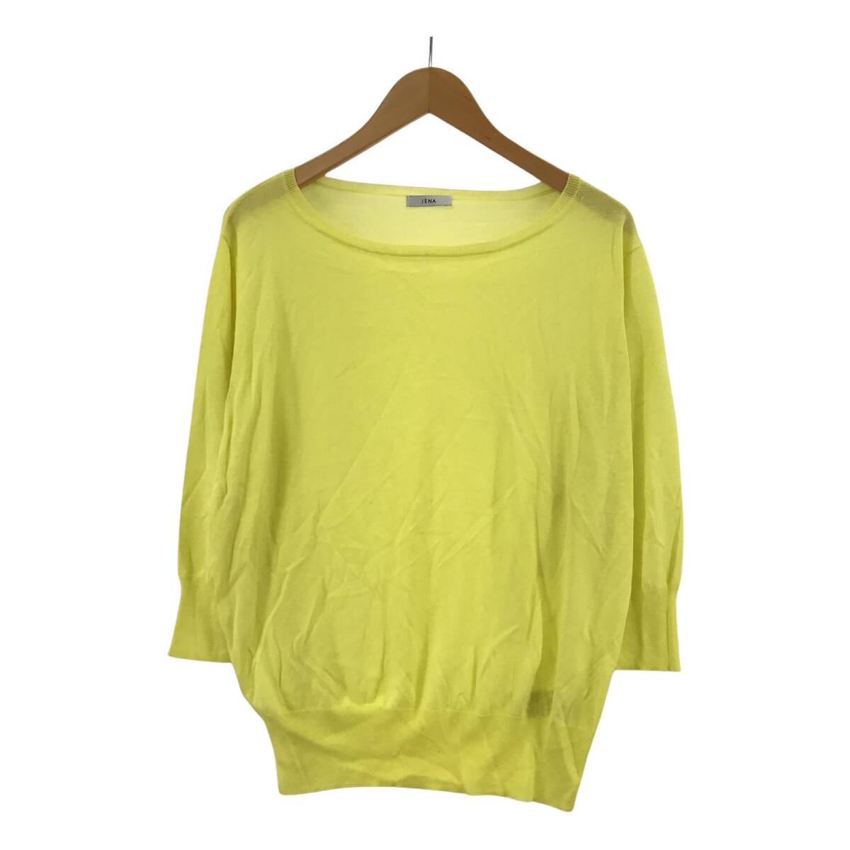 IENA イエナ 絹混 長袖 カットソー size表記なし/イエロー ゆうパケットOK拍卖