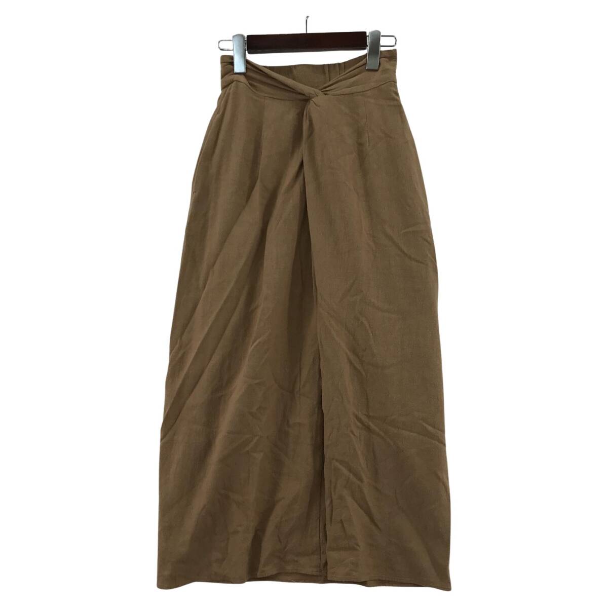 nano universe ナノユニバース ロング スカート sizeF/ベージュ ゆうパケットOK拍卖