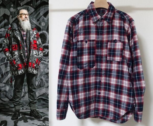 Engineered Garments エンジニアードガーメンツ Work Shirt Plaid Flannel チェック ワーク シャツ XS拍卖