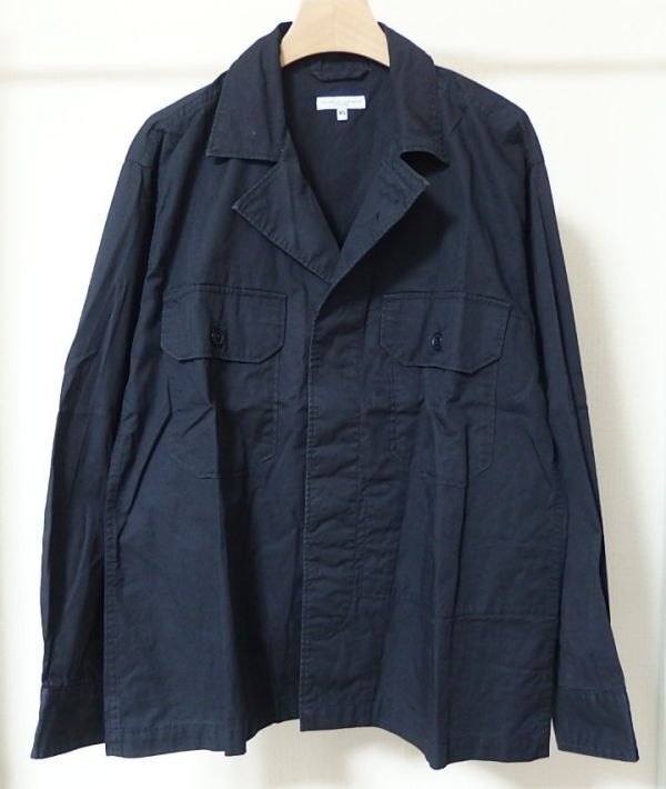 21SS Engineered Garments エンジニアードガーメンツ MC Shirt Jacket High Count Twill シャツ ジャケット XS 紺拍卖