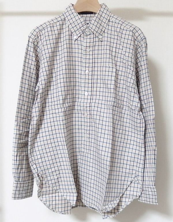 Engineered Garments エンジニアードガーメンツ 19th BD Shirt Cotton Tattersall ボタンダウン チェック シャツ XS拍卖