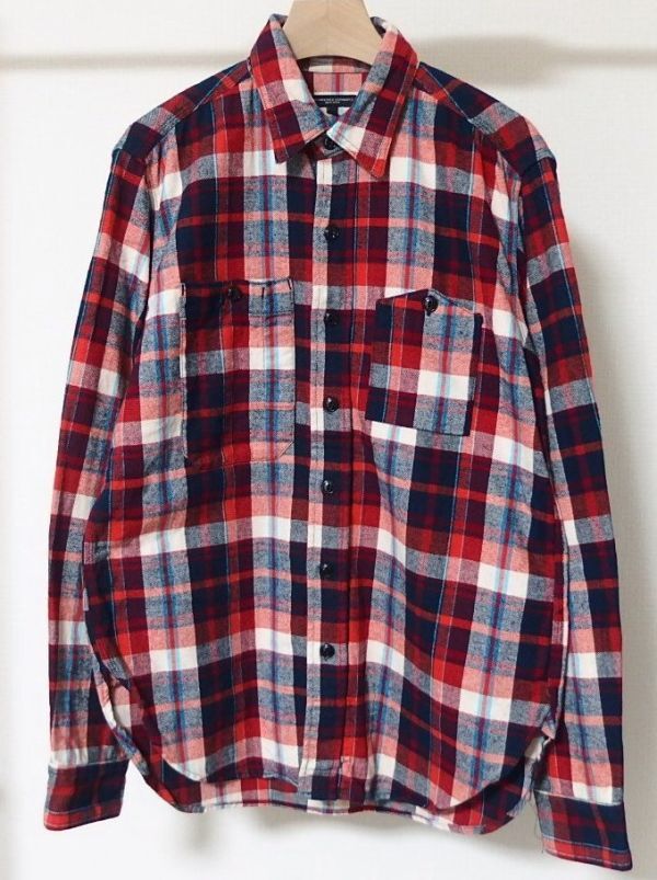Engineered Garments エンジニアードガーメンツ Work Shirt Plaid Flannel チェック ワーク シャツ S拍卖