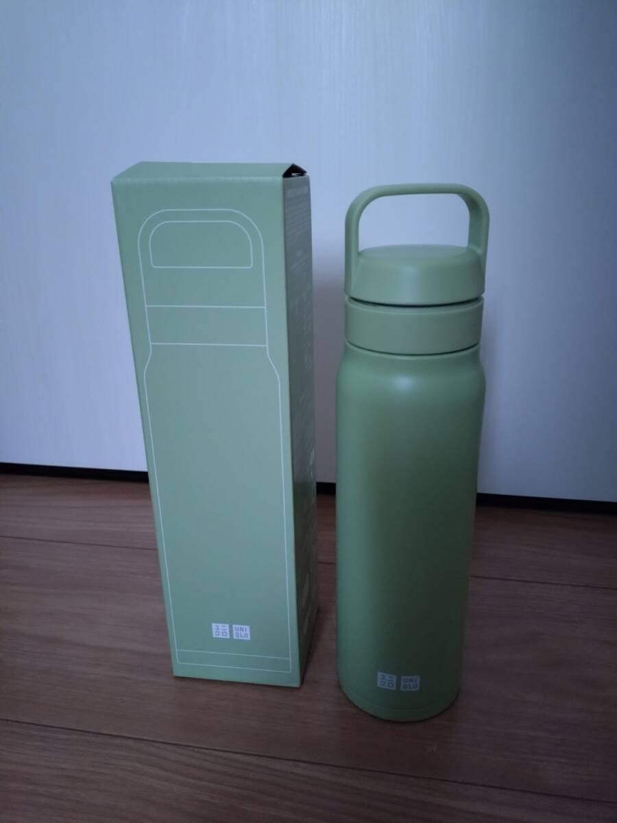 ユニクロ 非売品 ノベルティ 未使用 炭酸対応 ステンレス ボトル 感謝祭 2025 グリーン拍卖