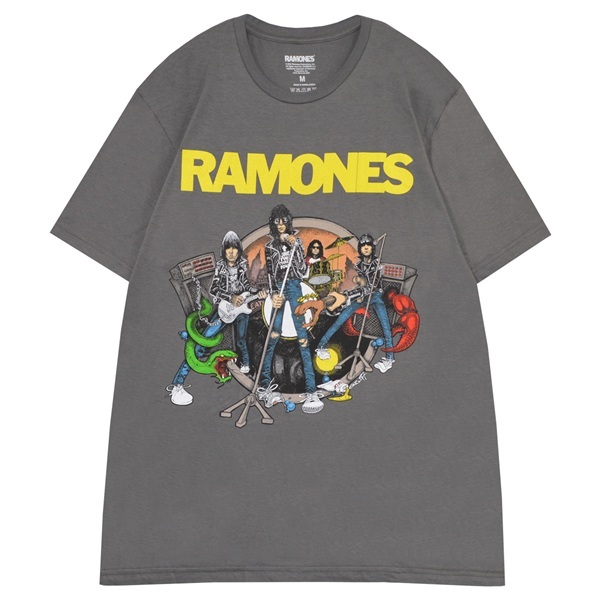 RAMONES ラモーンズ Road To Ruin Tシャツ GREY Lサイズ オフィシャル拍卖
