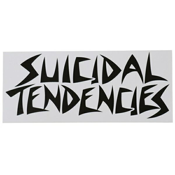 SUICIDAL TENDENCIES スイサイダルテンデンシーズ Logo ステッカー WHITE オフィシャル拍卖