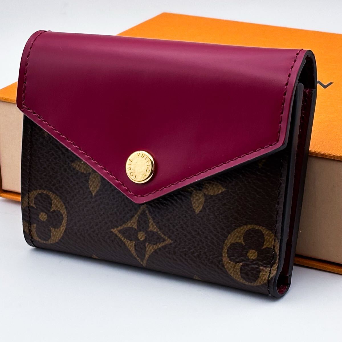 【極美品】ルイヴィトン モノグラム ポルトフォイユ ゾエ フューシャ拍卖