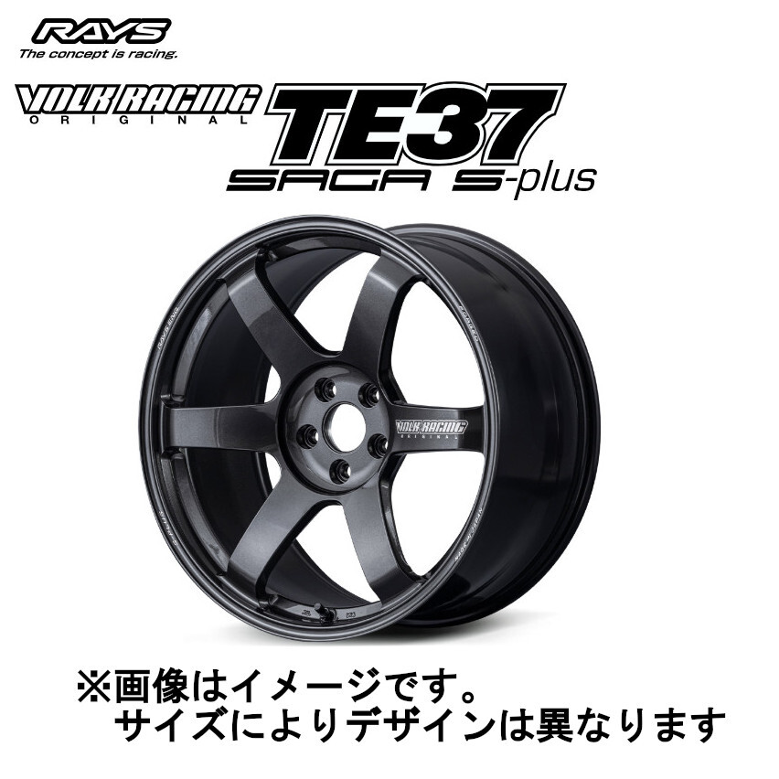 レイズ ボルクレーシング TE37 SAGA サーガ S-plus SPLUS Sプラス 5/114.3 18x9.5J +22 ダイヤモンドダークガンメタ (MM) 06448952295MM拍卖