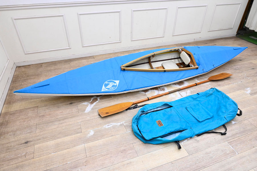 EX054 フジタカヌー ワイルドマンティス フォールディングカヤック KG-1 組立式 木製拍卖