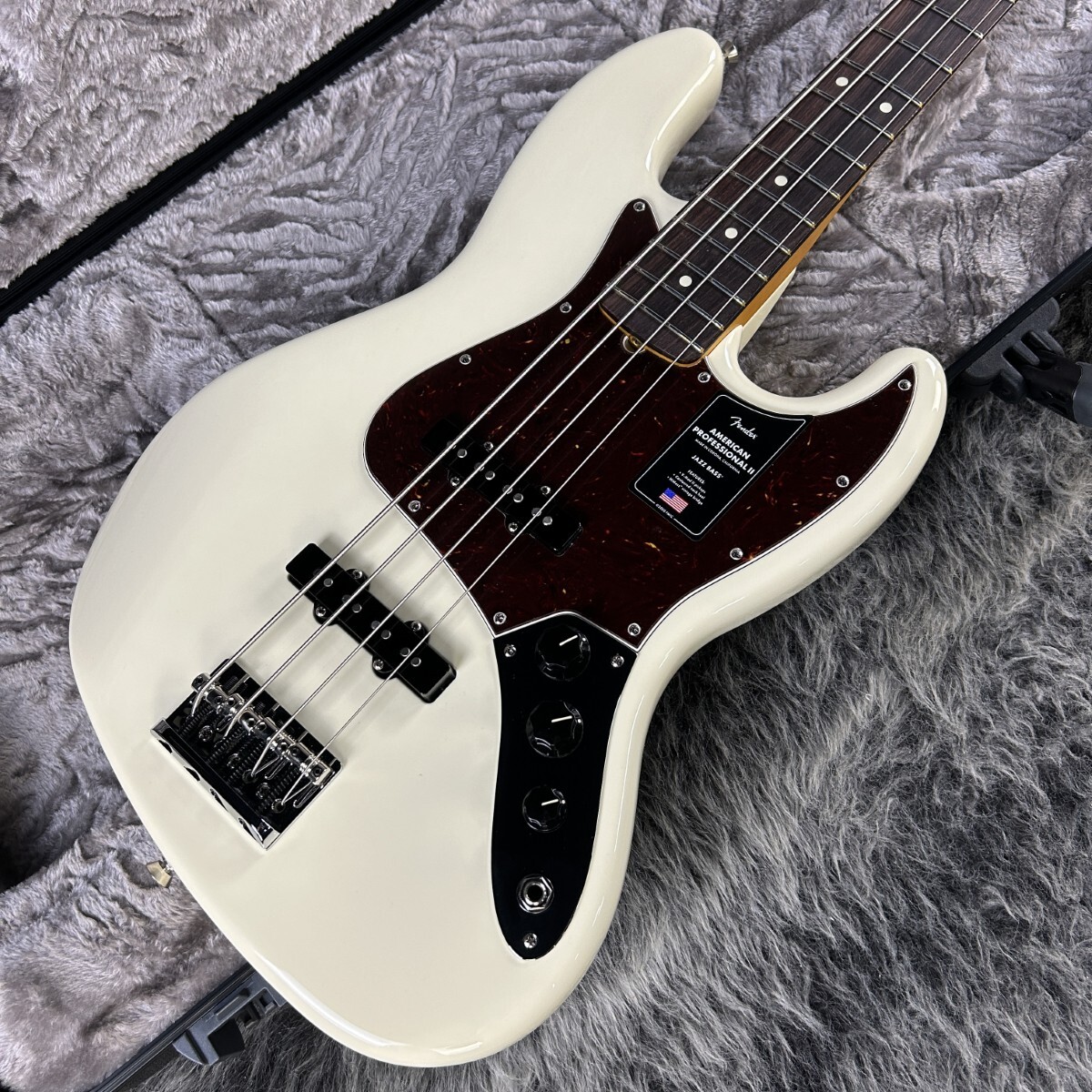 Fender USA American Professional II Jazz Bass Rosewood Fingerboard Olympic White拍卖