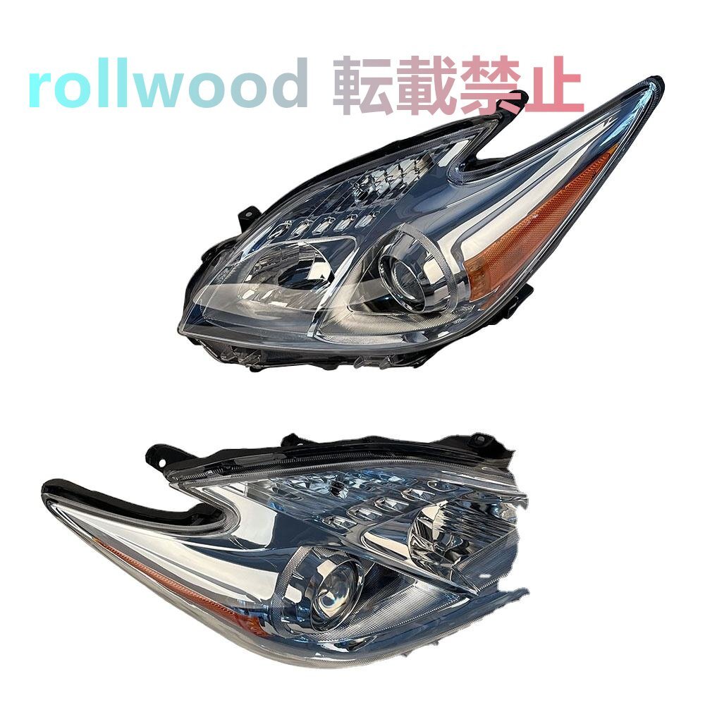 トヨタ プリウス ZVW30 2009~2015 ヘッドライト レンズ付き 前照灯 左右セット拍卖