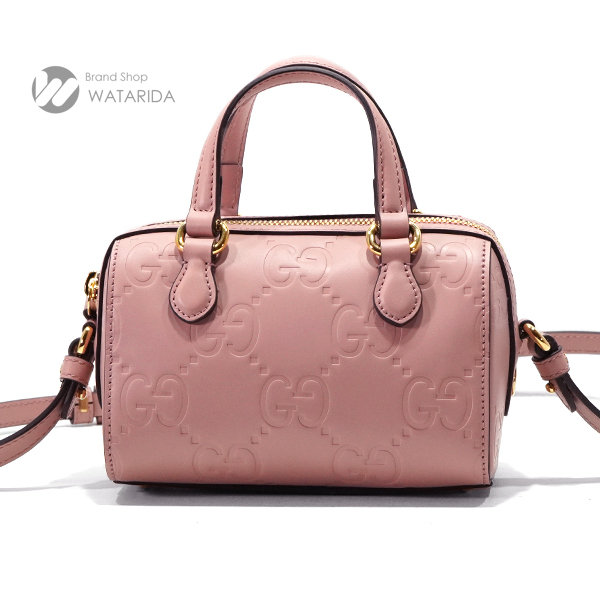 グッチ GUCCI GG スーパーミニ ショルダー バッグ 790130 ピンク 箱・保存袋付 未使用品 送料無料拍卖