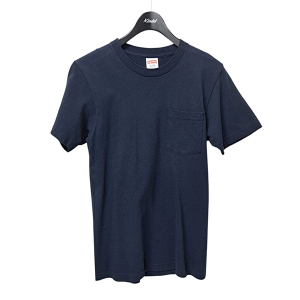 シュプリーム Supreme ANTIHERO Logo Pocket Tee バックプリントTシャツ ネイビー サイズ:S 8047000098714拍卖