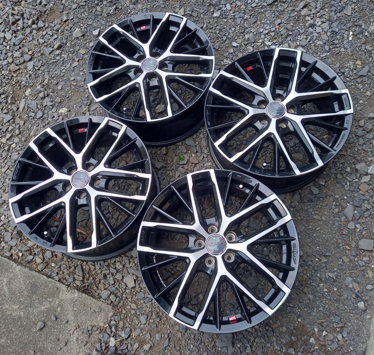 AME SMACK アルミホイール 17インチ 7J +48 PCD100 5H 4本 プリウス カローラスポーツ カローラツーリング シエンタ ENKEI拍卖