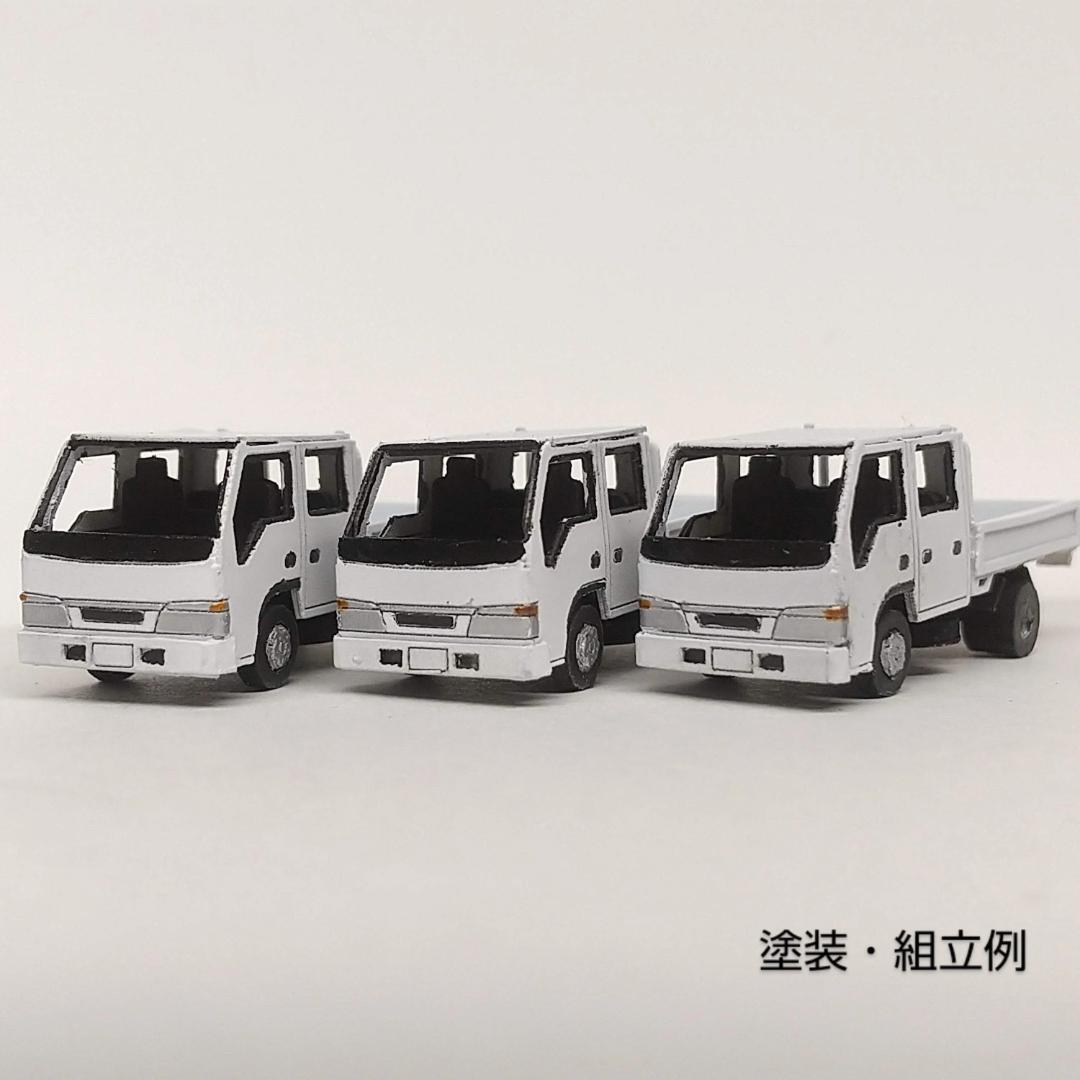 キハ工房 A-11 ダブルキャブトラック 3台セット ペーパーキット Nゲージ ジオラマ ストラクチャー拍卖