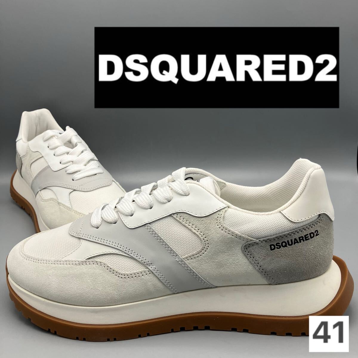 ◆未使用 jp26.0 41 GRE ディースクエアード スニーカー ランニング拍卖