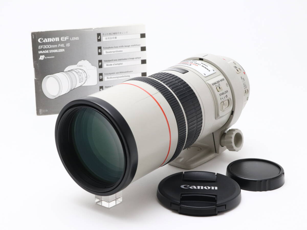 B (並品) Canon キヤノン EF 300mm F4 L IS USM 初期不良返品対応 77-49拍卖