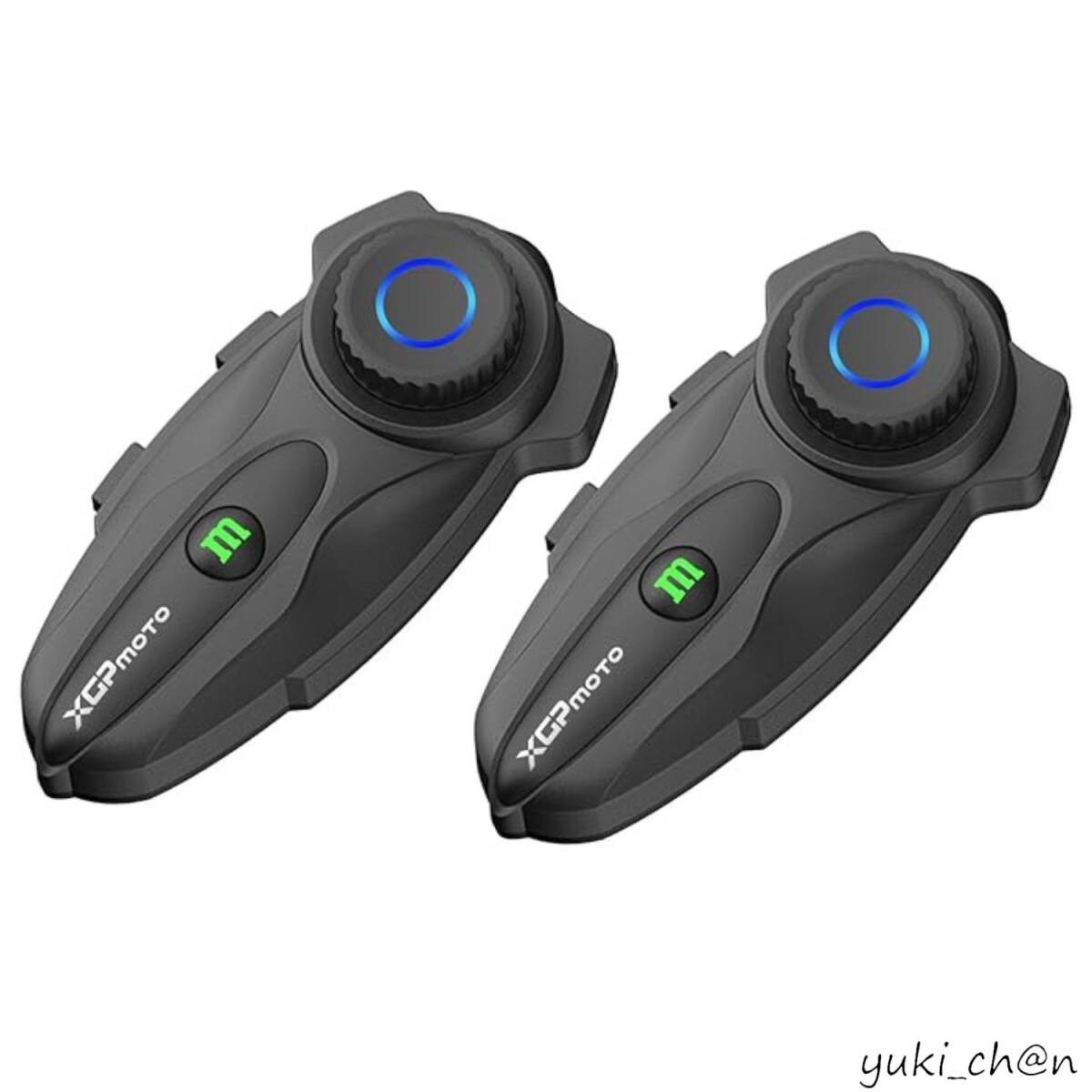 バイクインカム ヘルメットイヤホン 10人Mesh会話モード 通話同時音楽聴き 音楽共有 音声コマンド対応 日本語システム説明書 2台セット拍卖