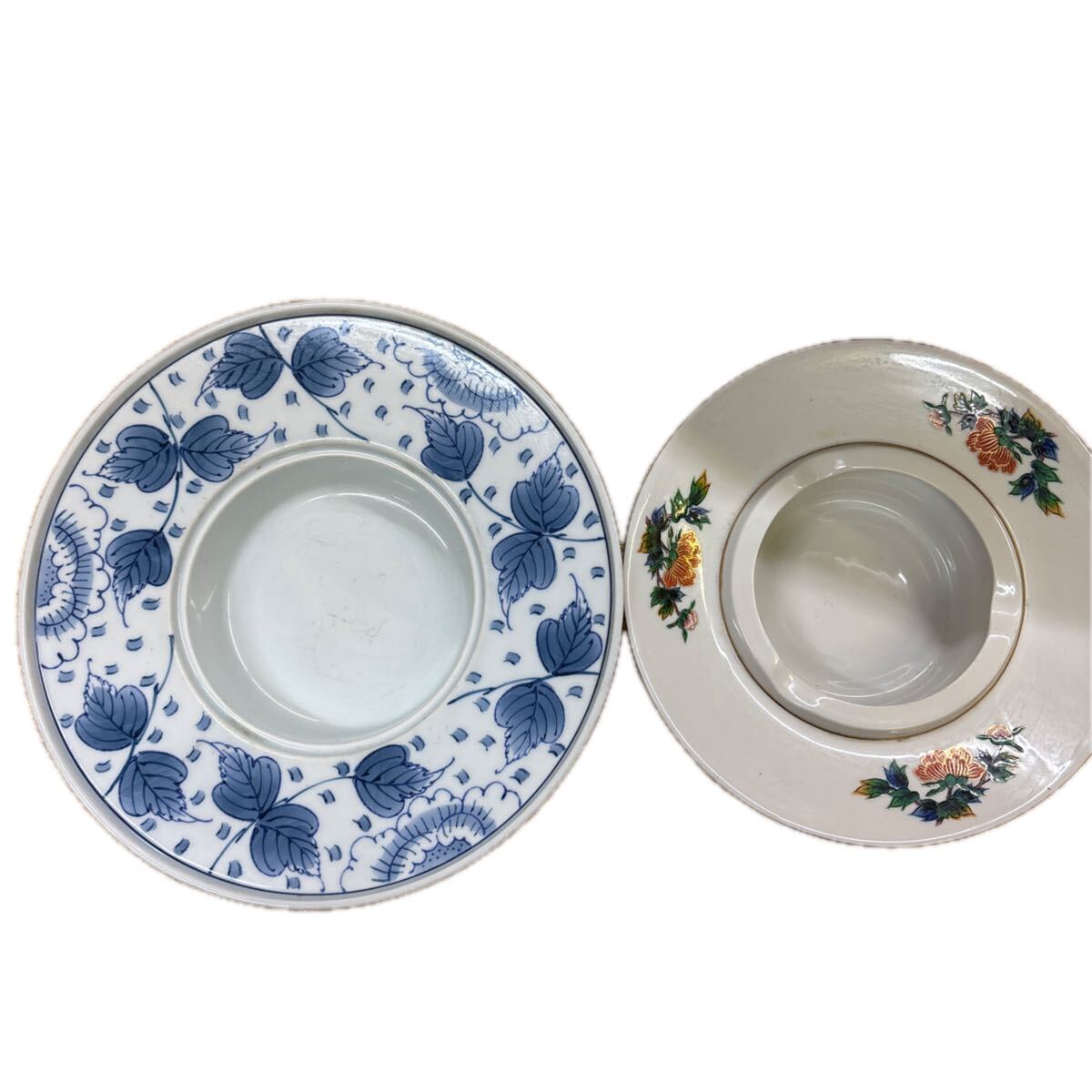 10-155 【現状品】灰皿 2個セット 九谷焼 詳細不明 まとめ売り レトロ拍卖