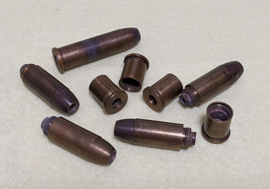 【ジャンク】マルシン M586カートリッジ 発火済み5発★インナー欠×4,固着×1★マルシンm586/686モデルガンカート★ちょい足しに…拍卖