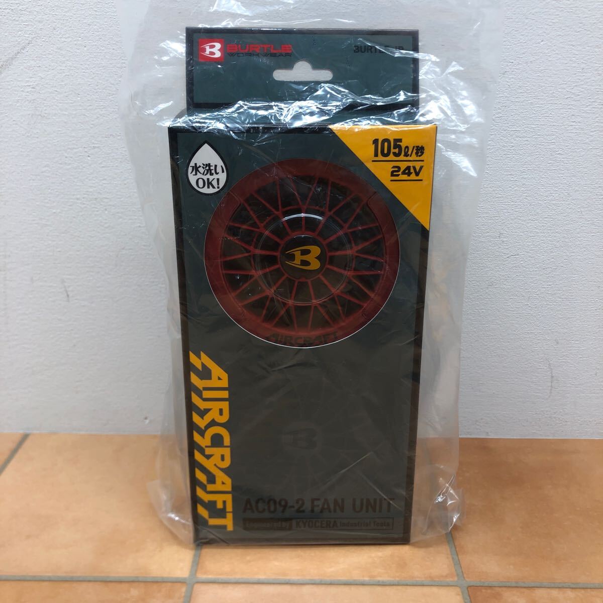 170 D / 1円〜 BURTLE AC09-2 ファンユニット レッド エアークラフト バートル 未使用品拍卖