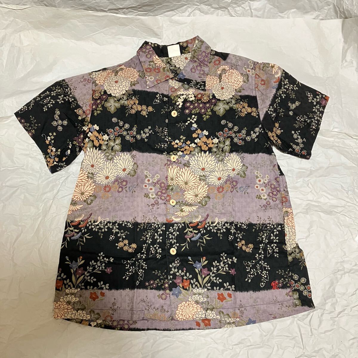 【倉ETERNAL 備中倉敷工房】〈圧巻の和柄〉 半袖シャツ / SS 日本製拍卖