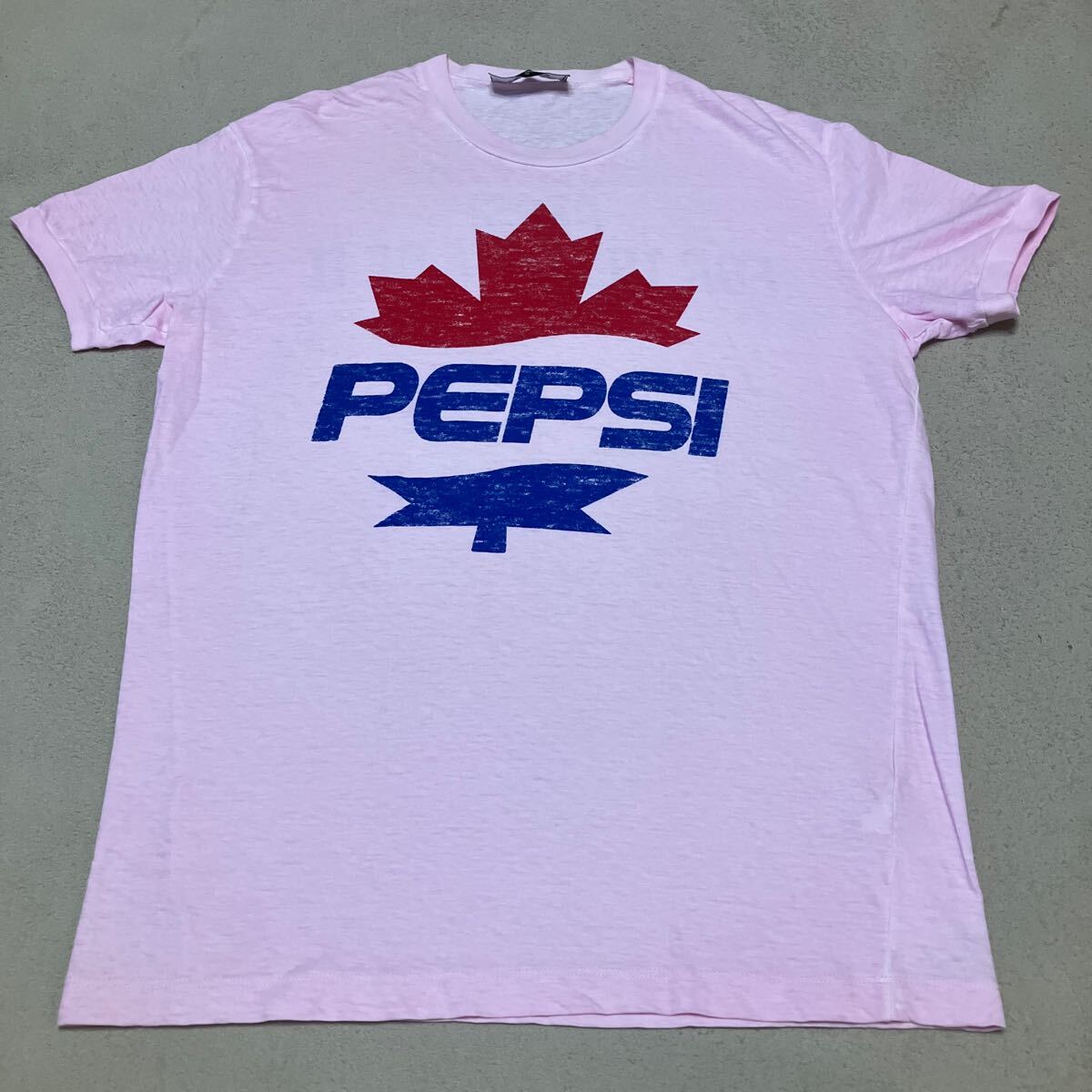 DSQUARED2 ディースクエアード2 Tシャツ サイズM ピンク 超美品 スタッフインターナショナル 正規品 イタリア製 バックプリント有 1度着用拍卖