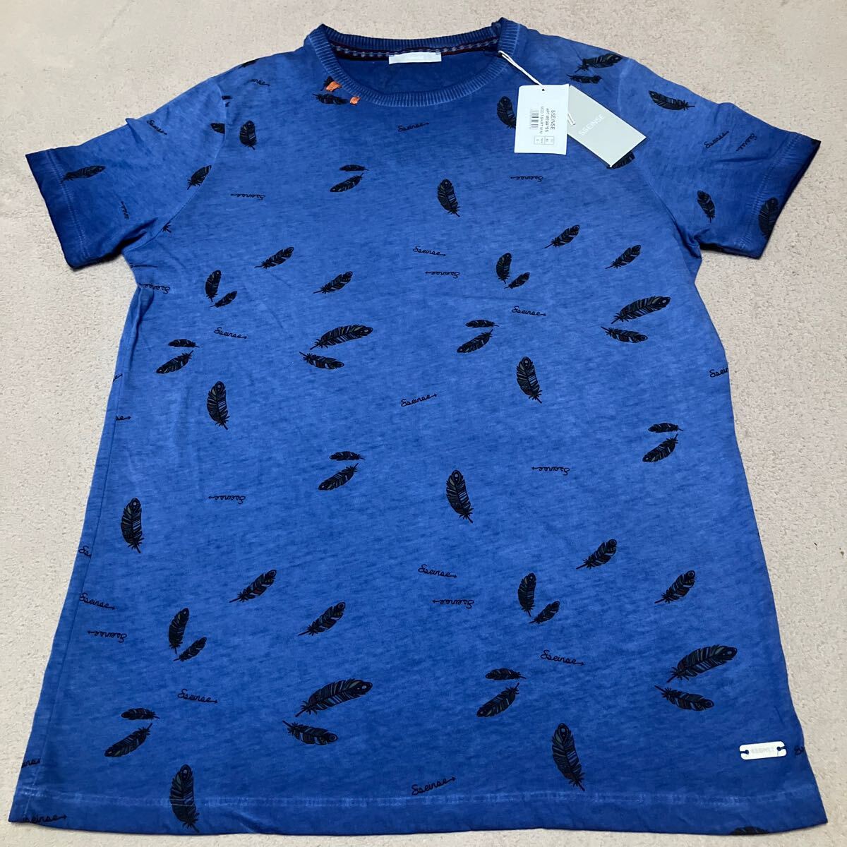 SSEINSE センス Tシャツ サイズS ブルー 未使用品 タグ付き トルコ製拍卖