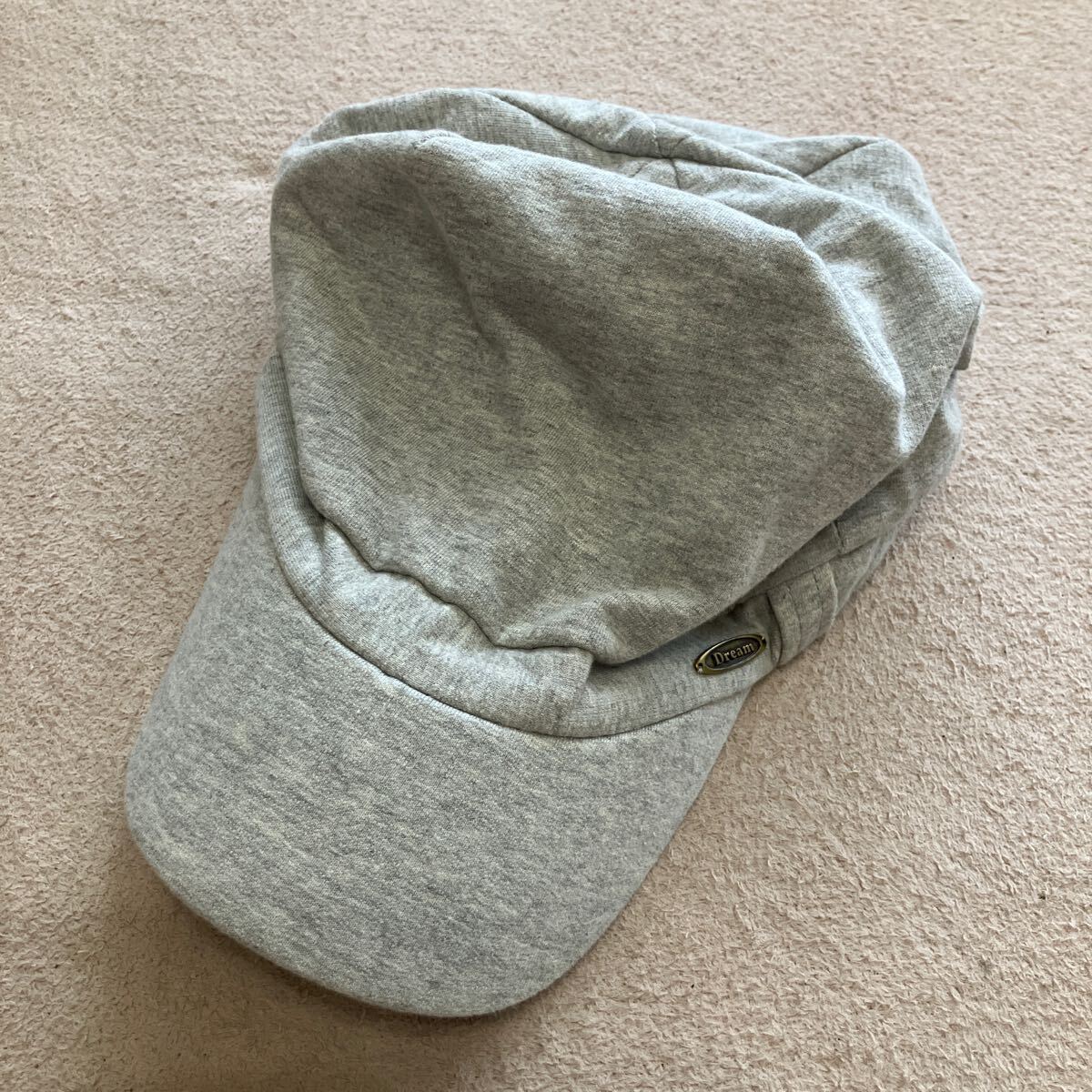 DREAM ドリーム 帽子 グレーハット キャップ ワークキャップ 56センチ 韓国製拍卖
