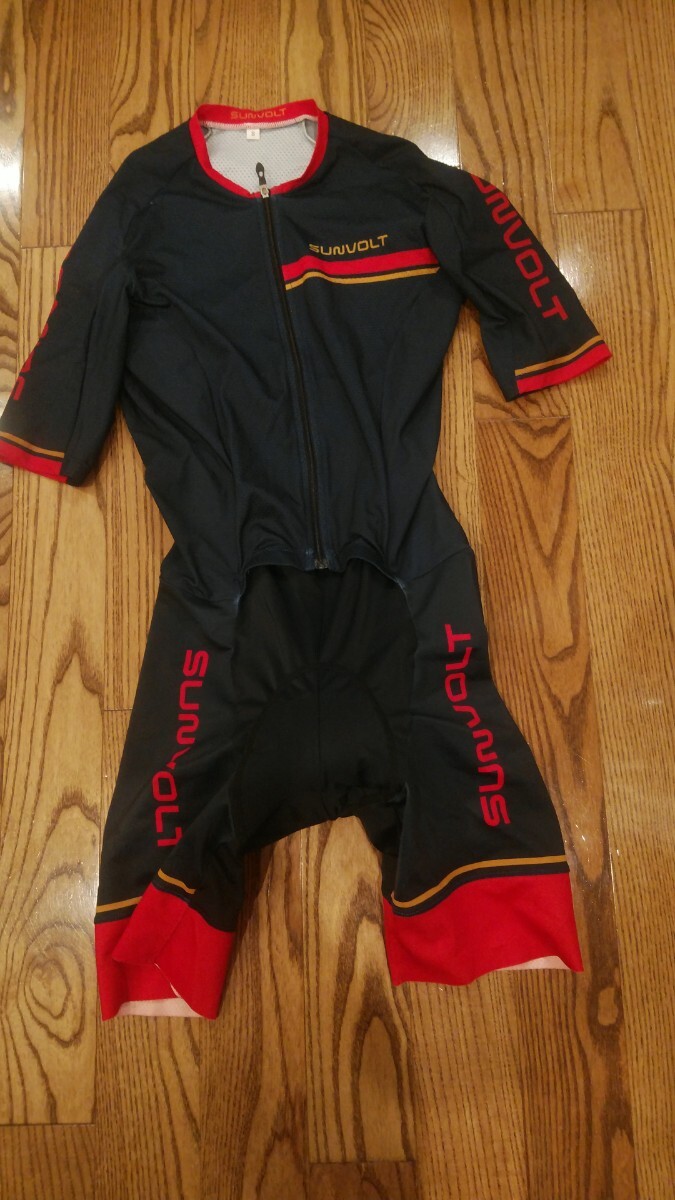 美品 SUNVOLT Sサイズ セパレートワンピース エアロスーツ サイクルジャージ サンボルト 拍卖