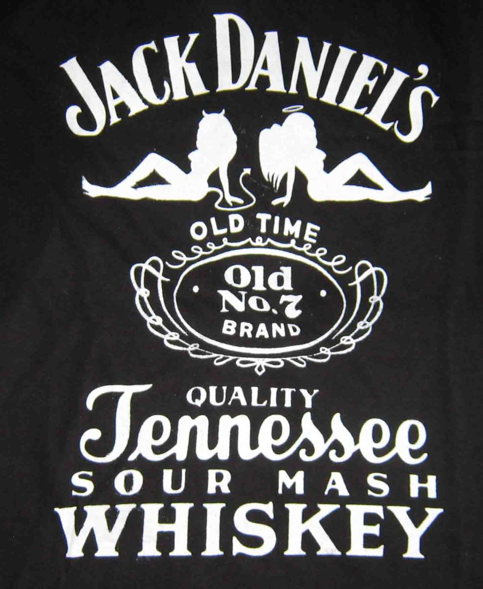ジャックダニエルズ JACK DANIEL'S 黒Tシャツ L コットン100%拍卖