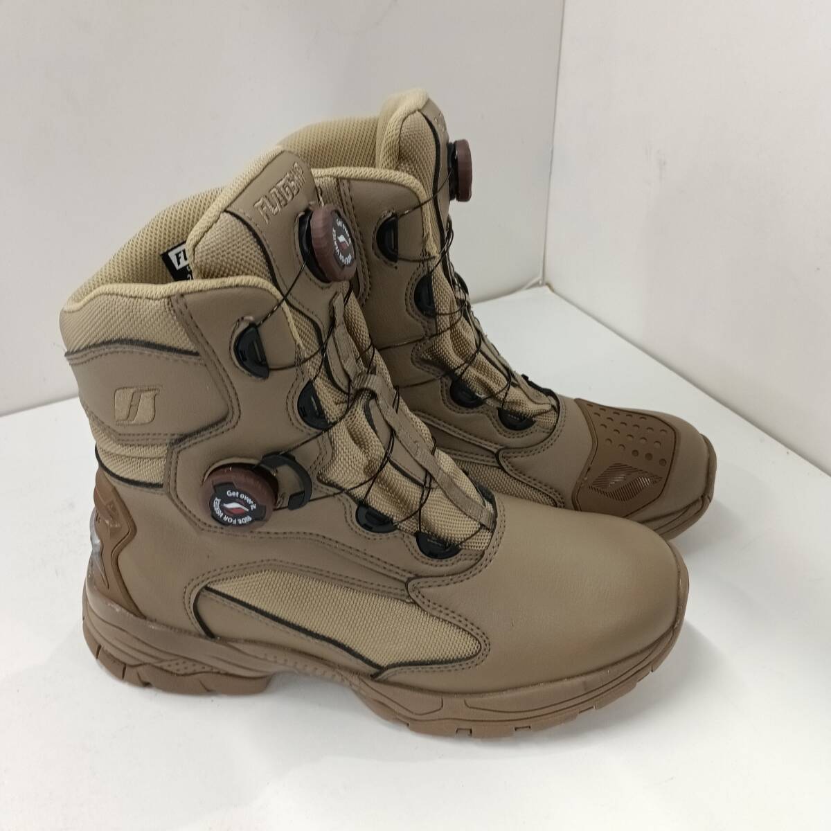 展示品 フラッグシップ タクティカルライディングブーツ サンドベージュ 26.0cm 訳アリ品 FSB-802 管理3006拍卖