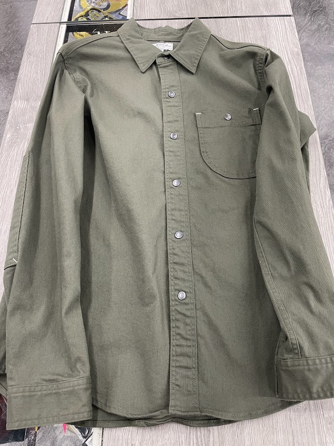 新品 カドヤ MOTO WORK SHIRT カーキ LLサイズ 管理3006拍卖