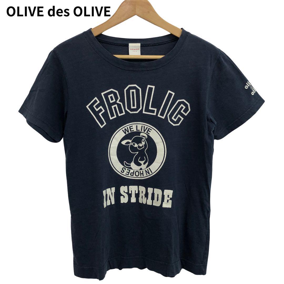 オリーブデオリーブ アニマルTシャツ プリント レディース キャラクター ロゴ拍卖