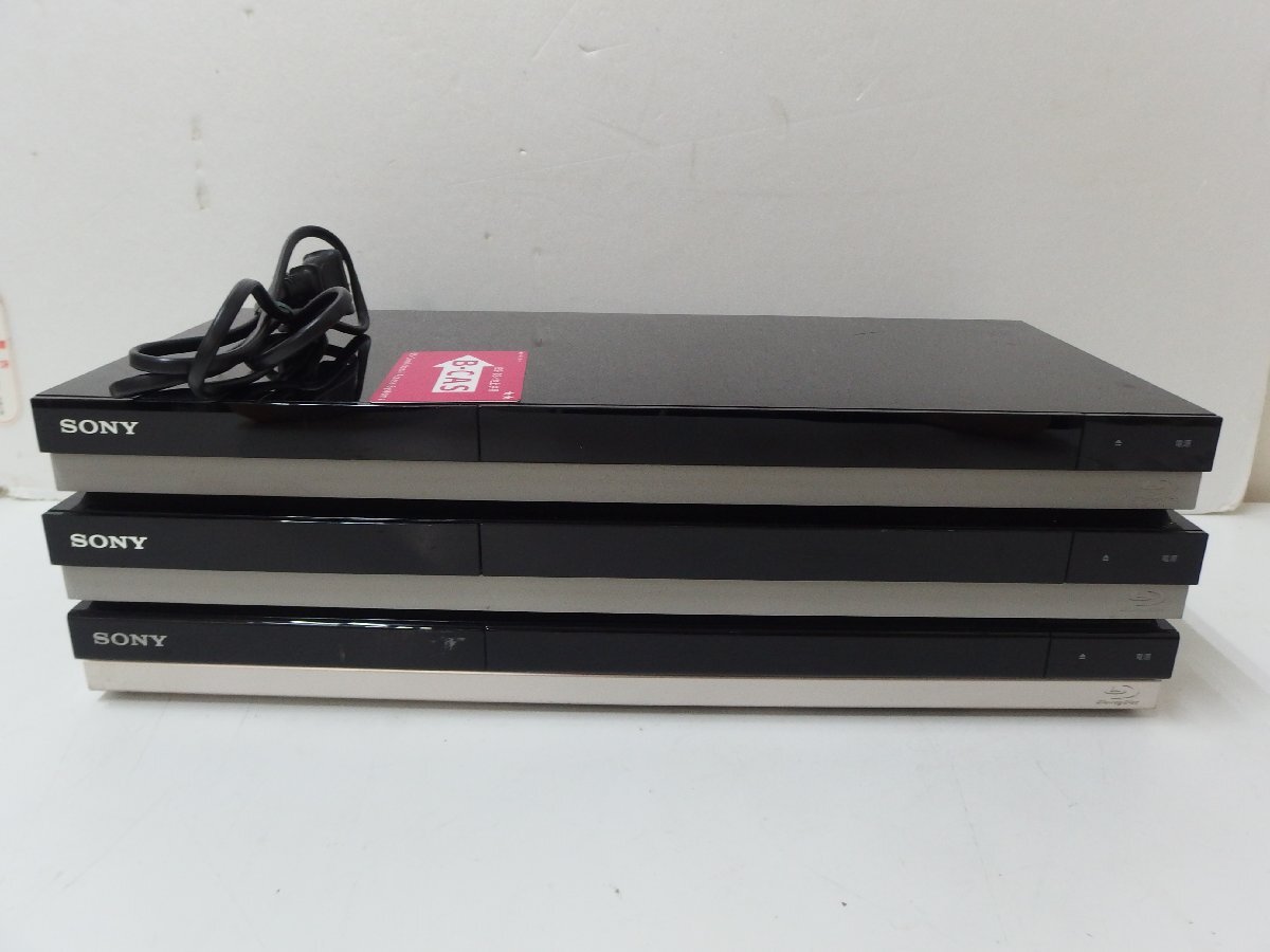 10▲/Zク5296 SONY ブルーレイディスクレコーダー BDZ-ZW500 / BDZ-ZT1000 / BDZ-ZT1500 ジャンク 3台セット拍卖