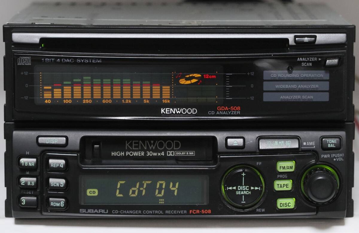 KENWOOD スバル純正OP FCR-508 GDA-508 スペアナCD インプレッサ 訳有 中古拍卖