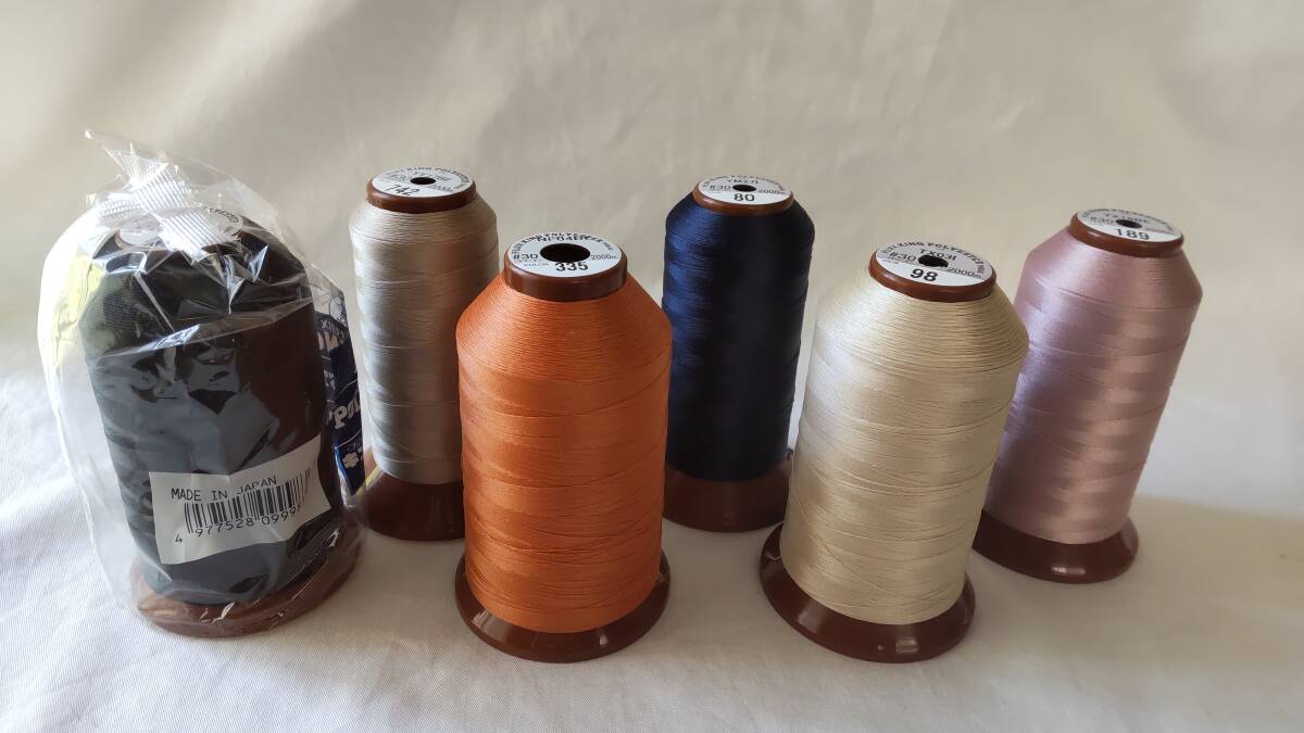 ★キング 新品及び使い掛け30番ミシン糸 6色6本★拍卖