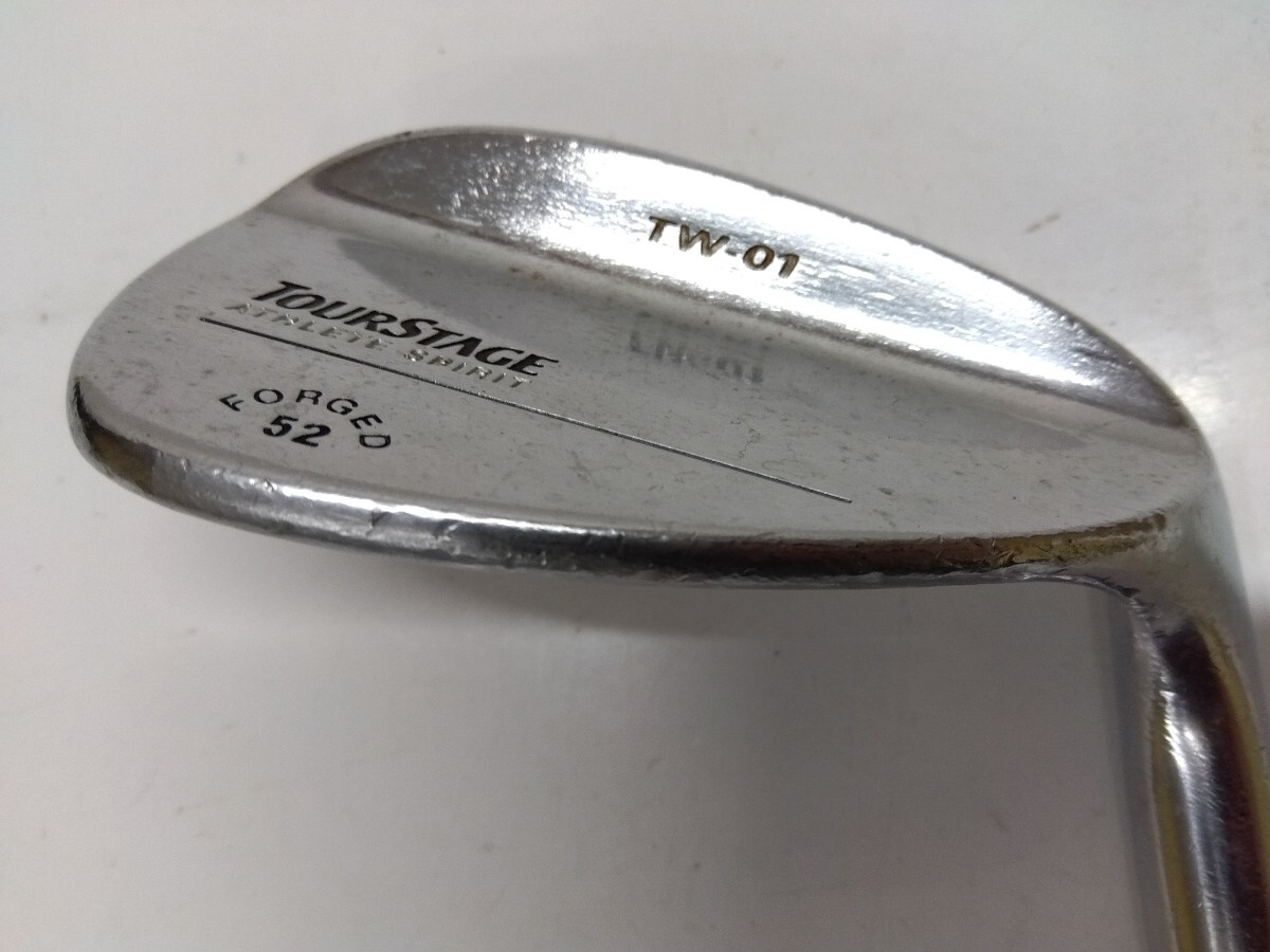 【単品アイアン P/S】 BRIDGESTONE TOURSTAGE FORGED 52 flex:S メンズ右 オリジナルスチールシャフト ブリヂストンツアーステージ拍卖