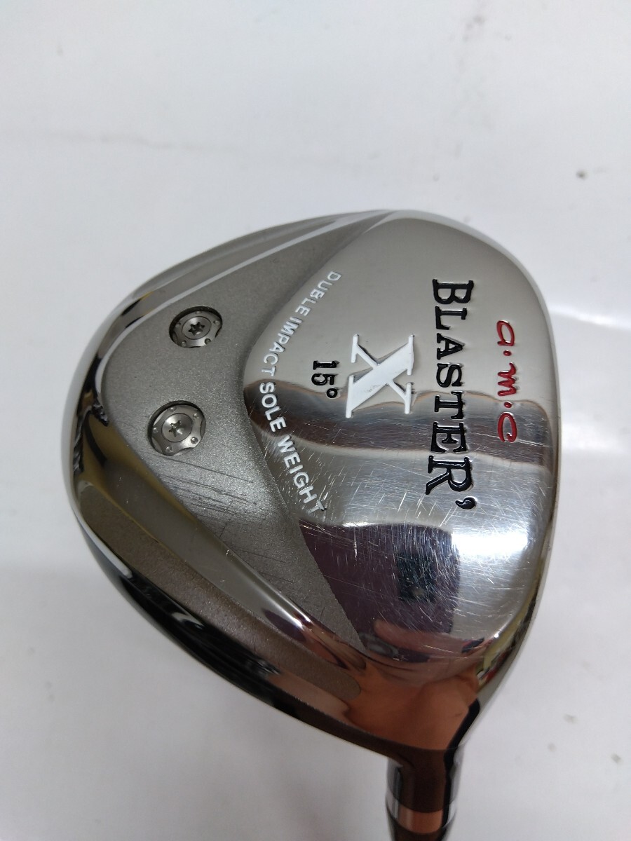 a.m.c BLASTER'X FW 番手不明 15度 flex:S メンズ右 フェアウェイウッド PROFORCE TOURBEAM50 カーボンシャフト ヘッドカバー付き拍卖