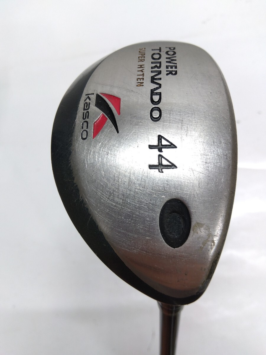 kasco POWER TORNADO 44 SUPER HYTEN UT 番手 ロフト角不明 flex:R メンズ右 ユーティリティ オリジナルカーボンシャフト キャスコ拍卖