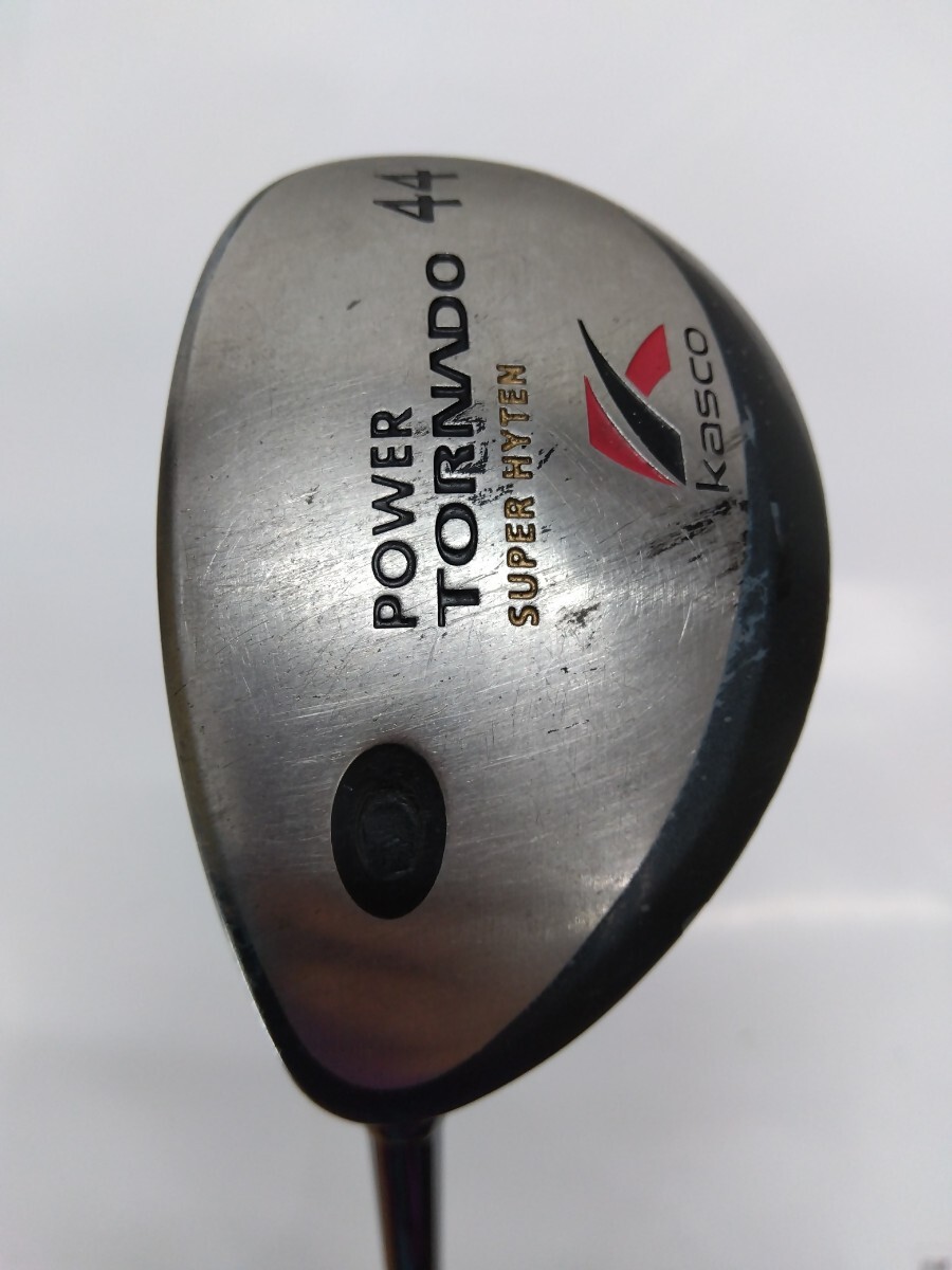 Kasco POWER TORNADO 44 UT ロフト角不明 flex:R メンズ左 ユーティリティ オリジナルカーボンシャフト ヘッドカバー付き キャスコ拍卖