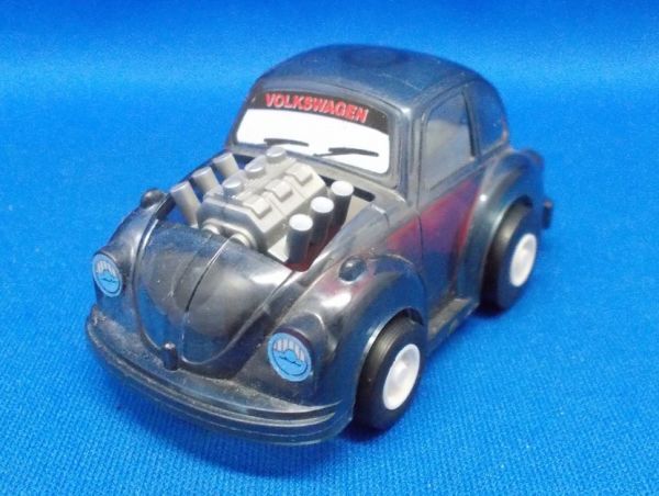 トミー カッチビ フォルクスワーゲン ビートル スモーククリアー 1988年 日本製 昭和レトロ 当時物 プルバックカー チョロQ拍卖